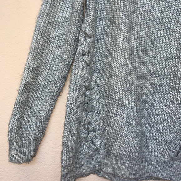 Cynthia Rowley Gray Wool Blend Sweater Medium - Picture 4 of 10
